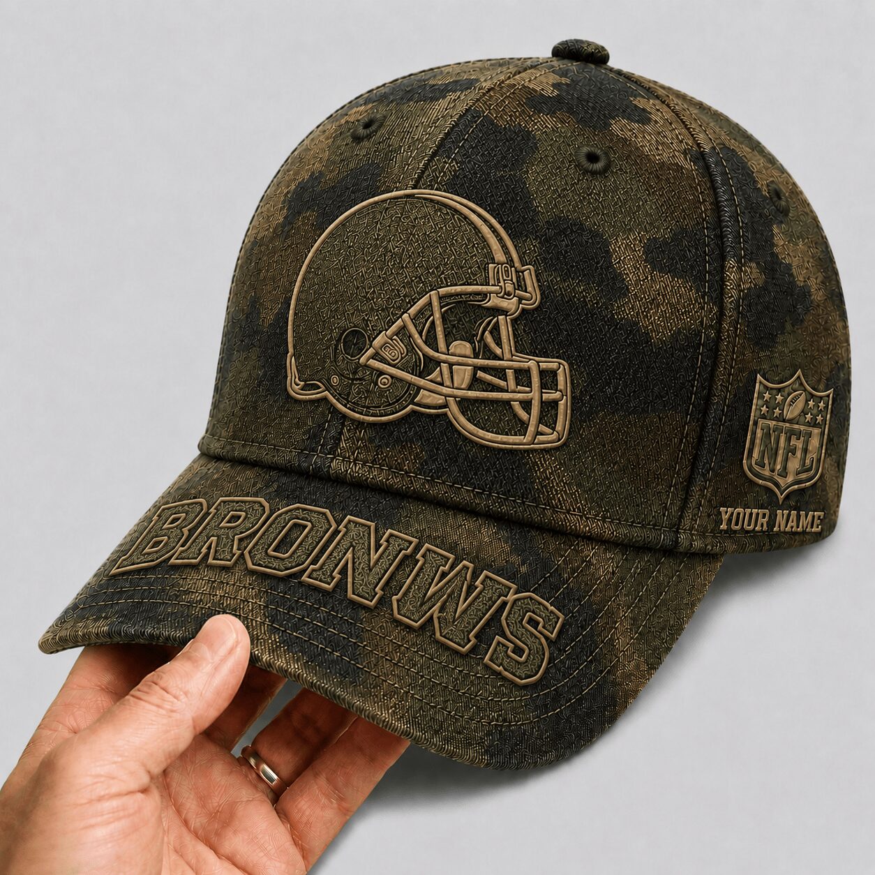 Cleveland Browns | Premium NFL Military Camo Classic Cap - Image 2