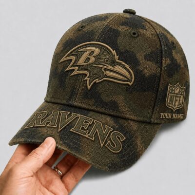 Alternative view of Baltimore Ravens | Premium NFL Military Camo Classic Cap