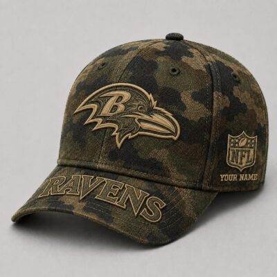 Baltimore Ravens | Premium NFL Military Camo Classic Cap