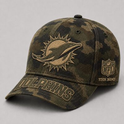 Miami Dolphins | Premium NFL Military Camo Classic Cap