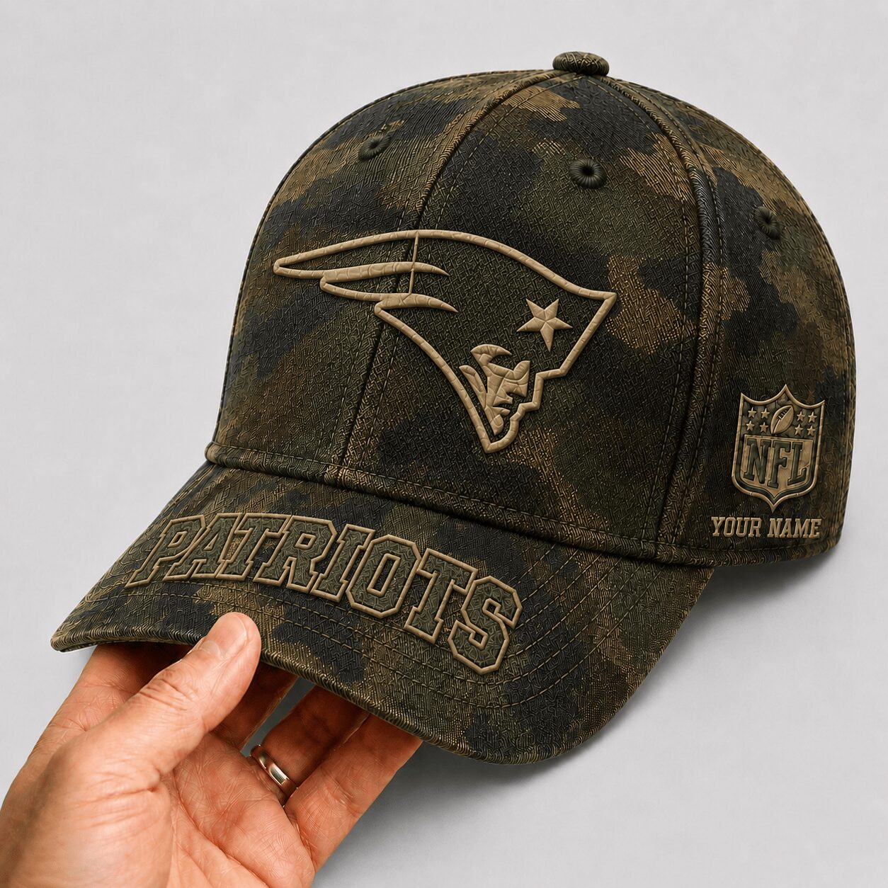 New England Patriots | Premium NFL Military Camo Classic Cap - Image 2