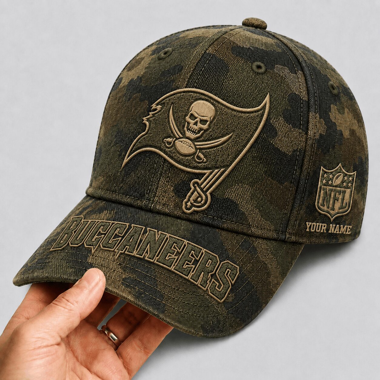 Tampa Bay Buccaneers | Premium NFL Military Camo Classic Cap - Image 2