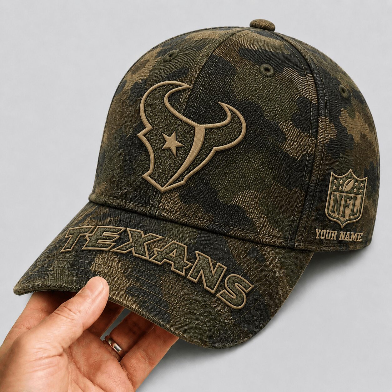 Houston Texans | Premium NFL Military Camo Classic Cap - Image 2