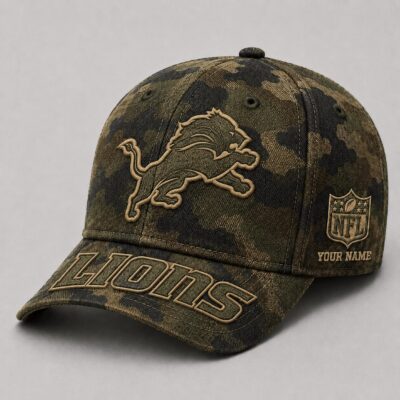 Detroit Lions | Premium NFL Military Camo Classic Cap